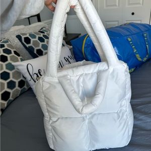 White Puffer Bag